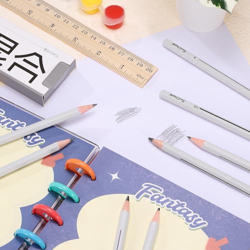 PATIKIL 2B Graphite Pencils for Drawing, 12Pcs Sketching Pencils Wood Supplies Set Break-Resistant Lead with Built-in Sharpening Area for Painting Sketching Artist Design - style: 2B