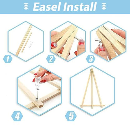 DIY Scenery Paint by Numbers Kit for Adults with Framed Canvas,Landscape Beach Digital Oil Painting Kit for Beginners,Acrylic Paint by Number Kits with Wooden Easel for Holiday Gifts 12X16 Inch. - color: DKMT0277