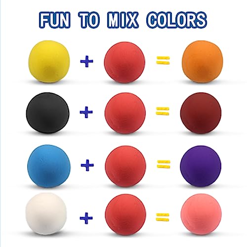 ifergoo 100g Red Air Dry Clay, 3.5oz DIY Creative Modeling Clay for Kids | Refill Foam Magic Clay for School Art & Craft Project, Slime Supplies, Ultra-light & Soft, Gift for Age 3-12 Boys & Girls - color: Red/100g