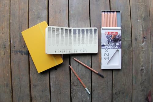 Talens Art Creation Sketchbook, Golden Yellow, 80 Sheets, 3.5 x 5.5 in | Hard-Bound Pocket Notebook, 140 GSM/94 lbs Paper, Acid-Free Cream Blank Paper, Ribbon Bookmark, and Elastic Closure - color: goldenyellow, size: 9×14cm