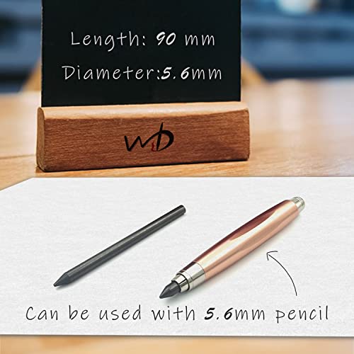 WSD Mechanical Pencil Lead 5.6mm x 86mm Leads 2B (12 pcs) - color: black-2B