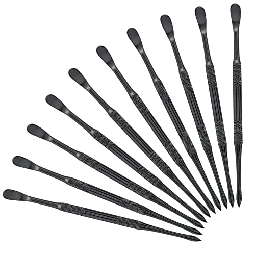 suiwotin 10PCS Wax Carving Tool, Stainless Steel, Black - color: Black - 10PCS