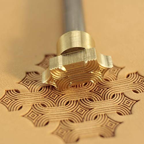 DandS ltd Leather Stamp Tool, Basket Weave, Professional Steel Craft Tool for Leatherworking, Embossing, Carving & Stamping Leather Projects, Belts Wallets & DIY Projects Compatible with Mallet #227B - color: Basket Weave 0.75 x 0.31"