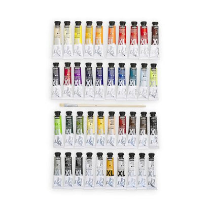 PEBEO Pébéo Fine XL Oil Paint Set, Complementary Colours, 40 x 20 ml + Brush - size: 40 x 20 ml + Brush