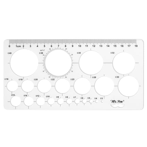 Mr. Pen- Circle Template, Circle Stencil - style: Circle Template, 1 pcs
