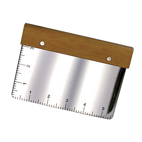 Fox Run Dough Scraper and Cutter, Stainless Steel With Measurements - style: Scraper With Measurements
