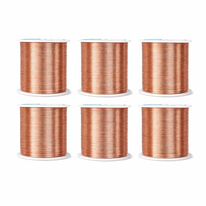 Mandala Crafts 18 Gauge Rose Gold Tone Combo Anodized Aluminum Craft Wire - color: Rose Gold Tone Combo, size: 18 Gauge 75X6 Feet