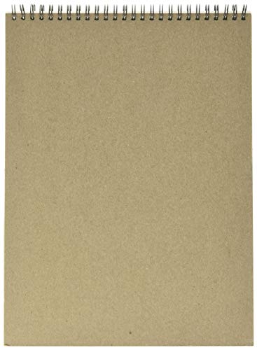 Mi-Teintes Pastel Pad, White with Glassine 9"X12" Top Wire (100510867) - size: 9"X12", style: White