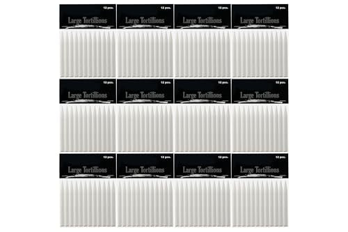 Creative Mark Blending Tortillions - Soft Paper Felts, Traditional Blenders Easily Sharpened or Sanded - [Set of 144 - Large] - size: Large - 144 Pack