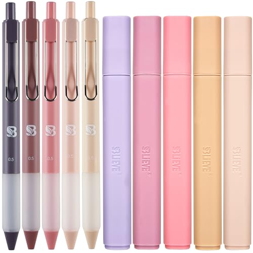 BLIEVE - Aesthetic Highlighters and Gel Pens With Soft Ink and Chisel Tip, Bible Highlighters and Pens No Bleed, Dry Fast Easy to Hold, for Bible Journaling Planner School Supplies (MORANDI) - color: MORANDI