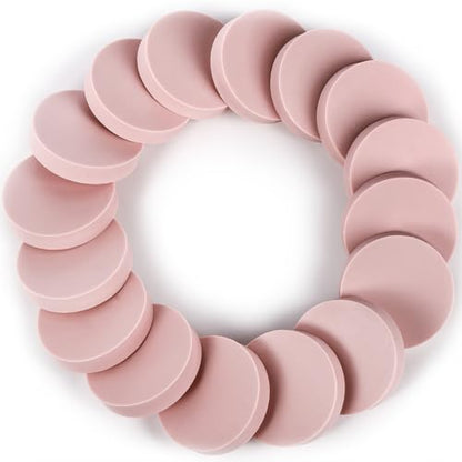 Tosnail 30 Pack 2" Round Rubber Stamp Carving Blocks, Soft Rubber for Craft Project, Great for Beginners and Professional - Pink