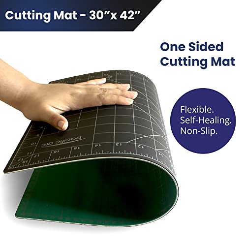 Pacific Arc Single Sided Self Healing Cutting Mat - Thick and Durable Vinyl Rotary Cutting Mat for Sewing - Perfect Fabric Cutting Mat & Scrapbook Paper Cutting Mat (30"x42") - size: 30"x42"