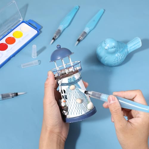 10pcs Watercolour Brush Pen Refillable Water Brush Pens Premium Leakproof Watercolor Pen for Watercolor Painting Artists Calligraphy Art Paintbrush Sets