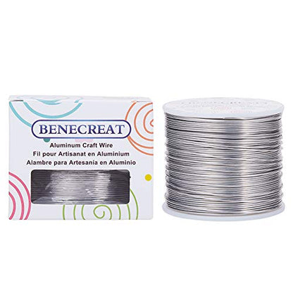 BENECREAT 18 Gauge 492 Feet Tarnish Resistant Aluminum Wire Primary Color for Jewelry Beading Craft Sculpting Model Skeleton - size: 18 Gauge (1mm)