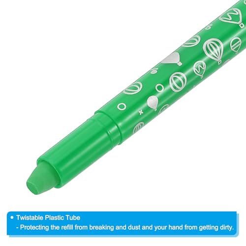 PATIKIL Watercolor Gel Crayon, 6Pcs Twist Coloring Crayons, Emerald Green - color: Emerald Green