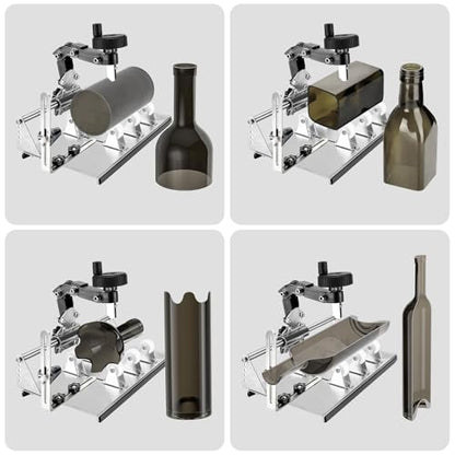SZXDG Glass Bottle Cutter, 2025 Upgraded Glass Cutter and Glass Cutters Tools Kit for Wine, Beer, Whiskey, Rum, Vodka, Liquor, DIY Glass Bottle Cutter Kit, Glass Cutting Tool Craft Kit