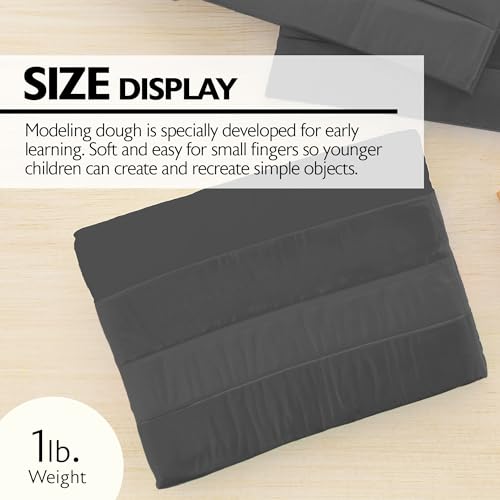 BAZIC Products Black Modeling Clay, 1 lb, 24-Case - color: Black, size: 24-Pack