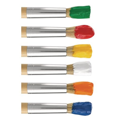 Colorations Paraben-Free Washable Tempera Paint for Kids - 8 Ounce Bottles, Set of 6 Primary Colors, Non-Toxic and Made in The USA - color: Rainbow, 6 Pack