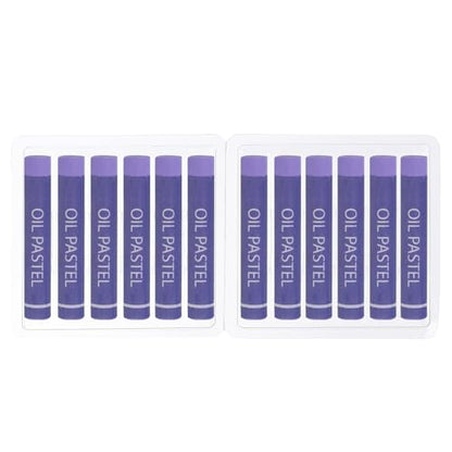 PATIKIL Light Purple Oil Pastels, 12Pcs Soft Oil Crayons Creamy Pastels Stick Art Supplies for Art Painting Drawing Blending Graffiti for Artists Beginners - color: Light Purple