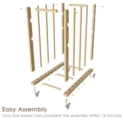 Art Storage Rack, Art Canvas Storage, Art Drying Rack, Canvas Boards Rack Art Storage with Handle & Caster Wheels for Drawing Board, Panel, Paper Pad for Art Studios, Artworks, Gallery - size: 12.5"D x 28.7"W x 32.5"H