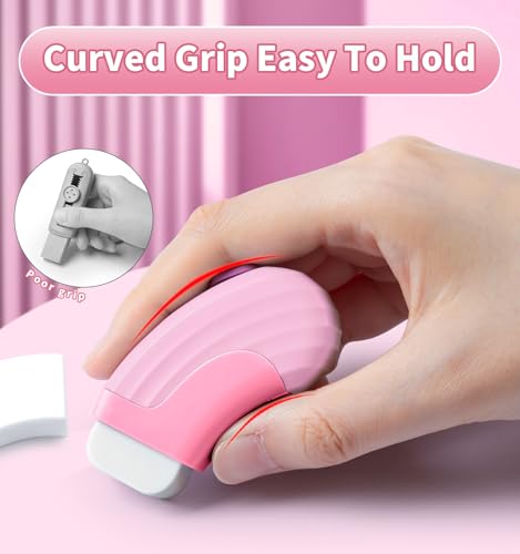 4 Color of Pack Rubber Erasers Sliding Retractable Eraser | Large White Erasers with 4 Refill Eraser for School Office Home Supplies Art Drawing, Push Pull Pencil Erasers for Kids Teens - color: Pink&green&blu&purple