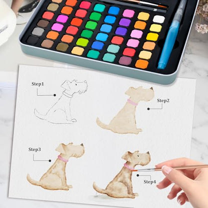Stocking Stuffers Birthday Valentines Day Gifts Watercolors Paint Set