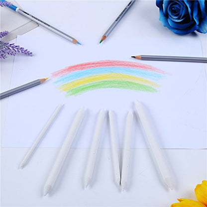 CCINEE Blending Stumps and Torillions Set with Sandpaper Pencil Sharpener for Sketch Drawing Use, Pack of 7