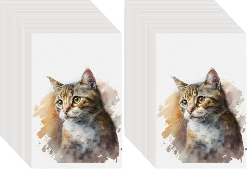 100PCS 4x6 Watercolor Paper Bulk, 140lb/300g Cold Press Thick Water Color Paper Pad for Child Adult, White Art Paper for Drawing Painting Markers Gouache, Textured Cotton Paper Sheets (Pack of 2) - color: White-100pcs, size: 4x6 (Pack of 2)