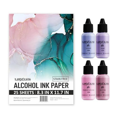 Alcohol Ink Set with Alcohol Ink Paper