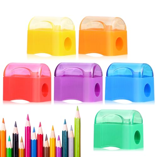 Adorox 72 Count - Plastic Handheld Pencil Sharpener for Classroom, School, Office, Kids’ Party Favors & Art Supplies - size: 72 Count (Pack of 1)