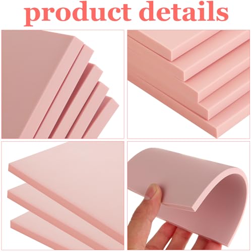 15 Pack Rubber Linocut Kit - 4 x 6 Inch Stamp Making Kit with Linocut Tools - Pink Rubber Block Stamp Printing Kit for Printmaking Supplies, DIY - size: 4x6inch-15pcs-kit-pink
