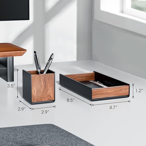 UPERGO Desk Organizer Tray Pen and Pencil Holder Set - style: desk drawer with pen holder