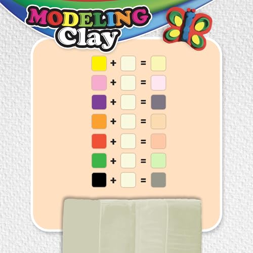 BAZIC Products Cream Modeling Clay, 1 lb, 2-Pack - color: Cream, size: 2-Pack