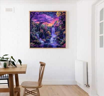 Waterfall Landscape Diamond Art Kits for Adults, DIY Diamond Painting Kits - color: QY154