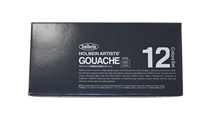 Holbein Artists Gouache Set of 12, 5ml tubes