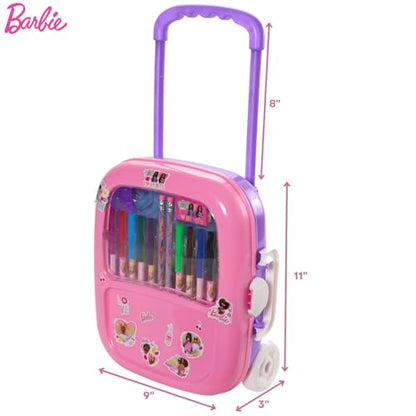 Barbie Color and Roll Activity Set with Carrying Case, Stickers, & Art Supplies - style: Barbie