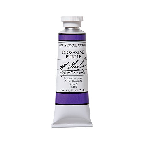 M. Graham Artist Oil Paint Dioxazine Purple 1.25oz/37ml Tube - color: Dioxazine Purple, size: 1.25 Fl Oz (Pack of 1)