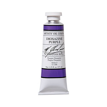 M. Graham Artist Oil Paint Dioxazine Purple 1.25oz/37ml Tube - color: Dioxazine Purple, size: 1.25 Fl Oz (Pack of 1)