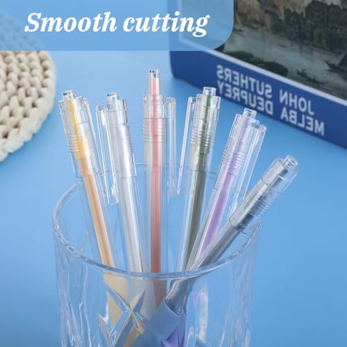YUXIANLB Craft Exacto Knife Craft Cutting Tool 6PCS Art Carving Tools | Retractable Paper Pen Cutting Tool, for DIY Crafting, Drawing, Scrapbooking, Precision Paper Cutter Pen