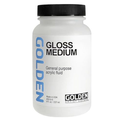 GOLDEN Gloss Medium, 8 fl. oz. Bottle