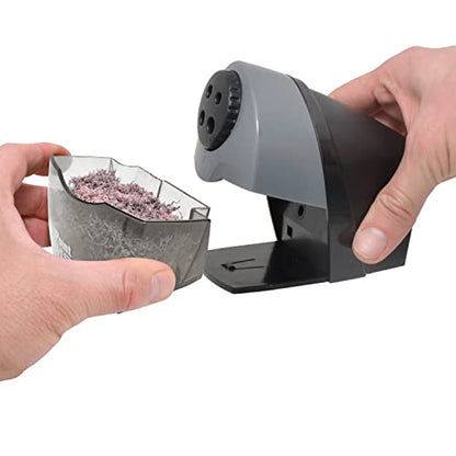 Westcott Compact Electric Pencil Sharpener, Multi-Hole Horizontal Design