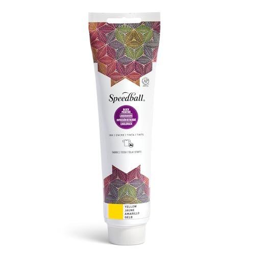 Speedball 003576 Fabric Block Printing Ink - color: Yellow, size: 5.1 fl oz