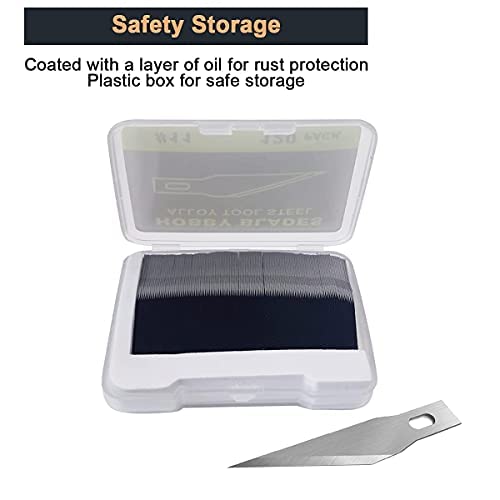 Headley Tools #11 Hobby Knife Blades(Pack of 120),Art Blades Cutting Tool with Storage Case for Craft, Hobby, Scrapbooking, Stencil - size: #11-120pcs