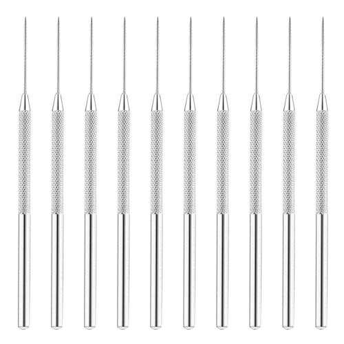 Takelablaze Modeling Clay Sculpting Tools 10Pcs Stainless Steel Clay Needle Tools Wax Carving Hand Tools Modeling Sculpting Clay Artist Pottery Carving Tools Needle Kit
