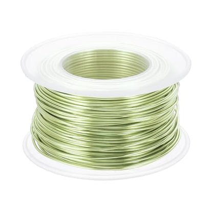 PATIKIL 18 Gauge 1mm Aluminum Craft Wire, 98.4 Ft Metal Wire Armature Bendable Wire for Jewelry Making Metal Wrap DIY, Apple Green - color: Apple Green, size: 1 mm x 30 m
