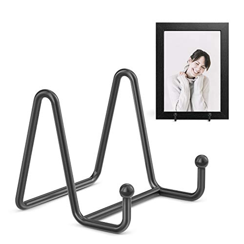 TR-LIFE Plate Stands for Display - 3 Inch Plate Holder Display Stand + Metal Frame Holder Stand for Picture, Decorative Plate, Book, Photo Easel (2 Pack) - size: 3 Inch