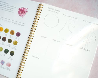 Fall Watercolor Workbook for Beginners – Pre-Outlined Autumn Designs on 300gsm Cold Press Paper, Step-by-Step Instructions & Online Videos – Spiral Bound DIY Art Book for Adults & Teens - style: Fall