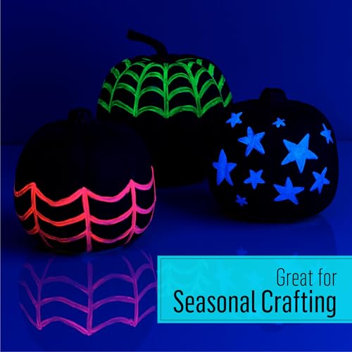 FolkArt Glow-in-the-Dark Acrylic Paint, 2oz., Blue - color: Blue, size: 2 Fl Oz (Pack of 1)