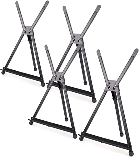 Tosnail 4 Pack 22 Inches Art Easel Stand Tabletop, Aluminum Display Stand, Photo Holder Display Stand for Artist, Students, Adults, Kids Painting