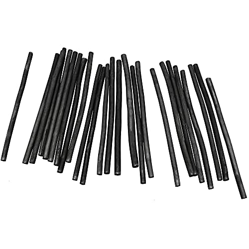 Charcoal Sticks 25PCS 5-7mm Dia Black Vine Willow Sketch Charcoal Pencils for Drawing, Sketching, and Fine Art